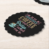 Funny, wenn es Kaffee und Bridge beinhaltet Untersetzer (angewinkelt)