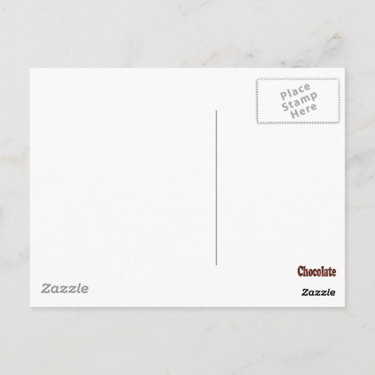 Funny, wenn es Schokolade beinhaltet, zählen Sie m Postkarte (Rückseite)