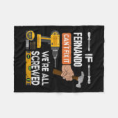 Funny, wenn Fernando Cant Fix kann es Handyman Car Fleecedecke (Vorderseite (Horizontal))