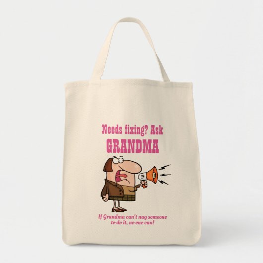FUNNY, wenn GRANDMA NAG eins nicht zu fixieren, ka Tragetasche (Vorne)