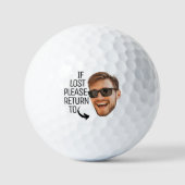 Funny, wenn verloren kehren zu Männern Gesicht Fot Golfball (Vorderseite)