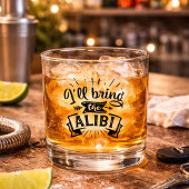 Funny werde ich bringen Alibi Whiskyglas