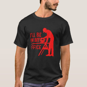 Funny werde ich in meinem Büro Art for Men Woodwor T-Shirt