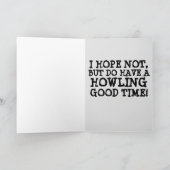 FUNNY WEREWOLF BIRTHDAY CARD CARDS KARTE (Innenseite)