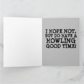 FUNNY WEREWOLF BIRTHDAY CARD CARDS KARTE (Innenseite)