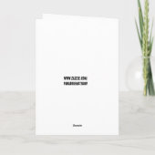 FUNNY WEREWOLF BIRTHDAY GREETING CARD KARTE (Rückseite)