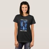 Funny Werewolf Meme Cringy Sigma Wolf T-Shirt (Vorne ganz)