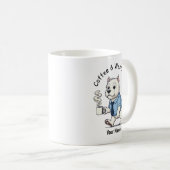 Funny West Highland Whit Dog Business Suit Coffee  Kaffeetasse (VorderseiteRechts)