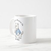 Funny West Highland Whit Dog Business Suit Coffee Kaffeetasse (Vorderseite Links)