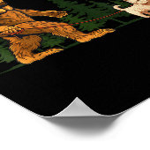 Funny West Highland White Terrier Westie Bigfoot D Poster (Ecke)