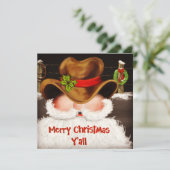 Funny Western Cowboy Hat Weihnachten (Stehend Vorderseite)