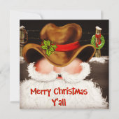 Funny Western Cowboy Hat Weihnachten (Vorderseite)