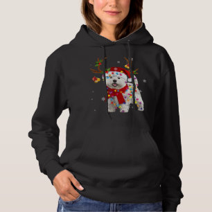 Funny Westie Christmas T-Shirt Reindeer Christmas Hoodie