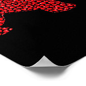 Funny Westie Dog Lover Hearts Love Westie Valentin Poster (Ecke)