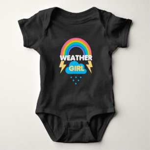 Funny Wether Girl Meteorologe Meteorology Cloud Baby Strampler