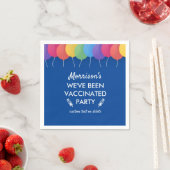 Funny We've Been Covid Vaccinated Party Custom Serviette (Beispiel)