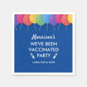Funny We've Been Covid Vaccinated Party Custom Serviette (Vorderseite)