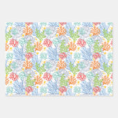 Funny Whale Hai mit Namen Christmas Wrapping Pap Geschenkpapier Set (Vorderseite 2)