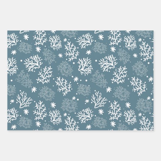 Funny Whale Hai Weihnachten Geschenkpapier Set (Vorderseite 2)