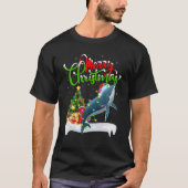 Funny Whale Lover Xmas Lighting Humpback Whale Chr T-Shirt (Vorderseite)