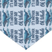 Funny Whale Pun "Oh Whale" Hump Day Design Kurzer Tischläufer (Ecke)