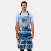 Funny Whale Pun "Oh Whale" Hump Day Design Schürze (Getragen)