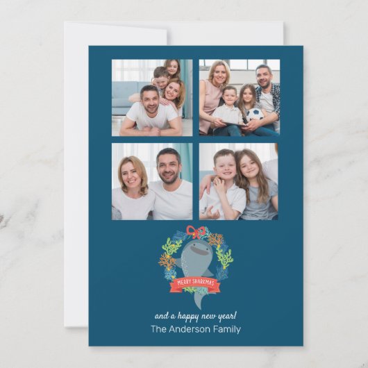 Funny Whale Shark Foto Weihnachten (Vorderseite)