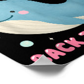 Funny Whalecome zurück zur Uni der Schule Teach Poster (Ecke)