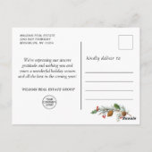 Funny What a Year Christmas Corporate Postkarte (Rückseite)