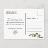 Funny What a Year Christmas Corporate Postkarte (Rückseite)