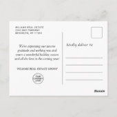 Funny What a Year Christmas Corporate Postkarte (Rückseite)