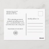 Funny What a Year Christmas Corporate Postkarte (Rückseite)