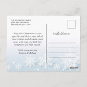 Funny What a Year Christmas Red Farm Truck Postkarte (Rückseite)