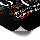 Funny What God Completes 6 7 Meme Jesus Christian Poster (Ecke)