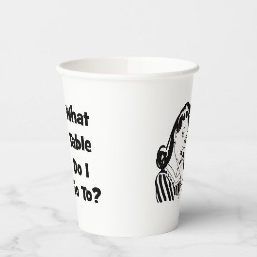 Funny What Table Bunco Pappbecher (Links)