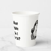 Funny What Table Bunco Pappbecher (Rechts)