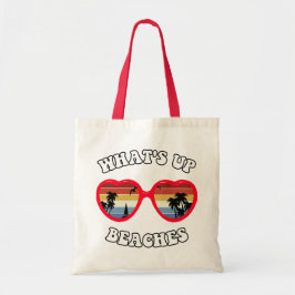Funny 'What's Up, Beaches' Retro Sonnenbrille Tragetasche