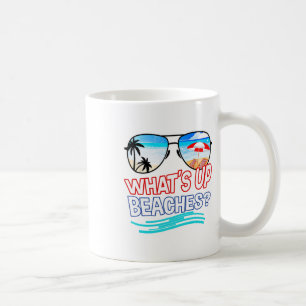 Funny Whatup Beaches Familienurlaub Matching Kaffeetasse