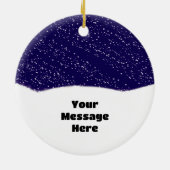 Funny Wheeling Santa Claus Radfahren Keramik Ornament (Hinten)