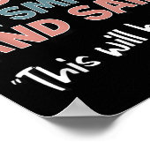 Funny When God Made Me He Smiled And Said This'll Poster (Ecke)