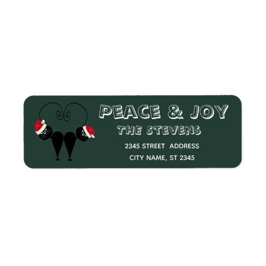 Funny Whimley Black Santa Katzenpaar (Vorne)