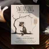 Funny Whimsical Affe Erwachsene Geburtstag Einladung