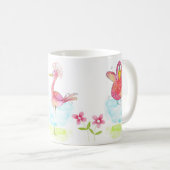 Funny Whimsical Birds Coffee Tasse (VorderseiteRechts)