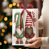 Funny Whimsical Gnomes | Gift Bag Mittlere Geschenktüte