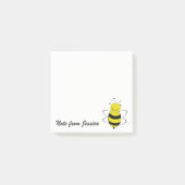 Funny whimsical niedliche Biene personalisiert Post-it Klebezettel (Vorderseite)