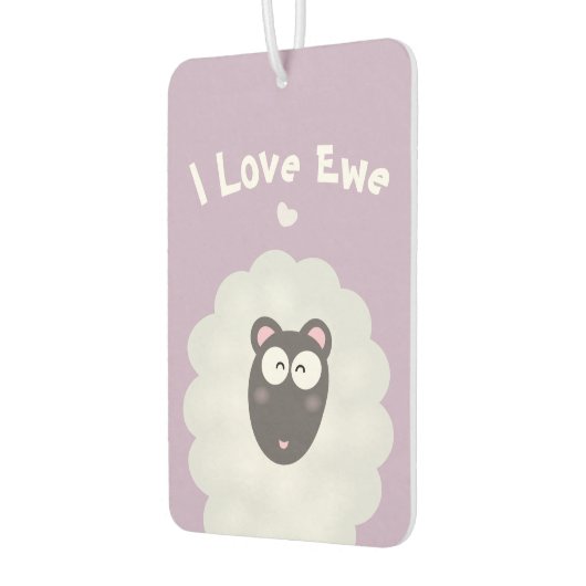 Funny Whimsical Pub I Liebe Sie Niedlich Pastel Li Autolufterfrischer (Links)