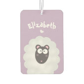 Funny Whimsical Pub I Liebe Sie Niedlich Pastel Li Autolufterfrischer (Rückseite)