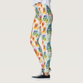 Funny Whimsisical Watercolor Style Chickens Leggings (Links)