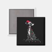 Funny Whippet Christmas Graphics Dog Lights Lover  Magnet (Vorderseite/Rückseite)