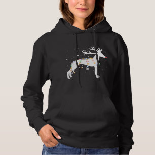 Funny Whippet Dog Tree Weihnachtsbeleuchtung Weihn Hoodie